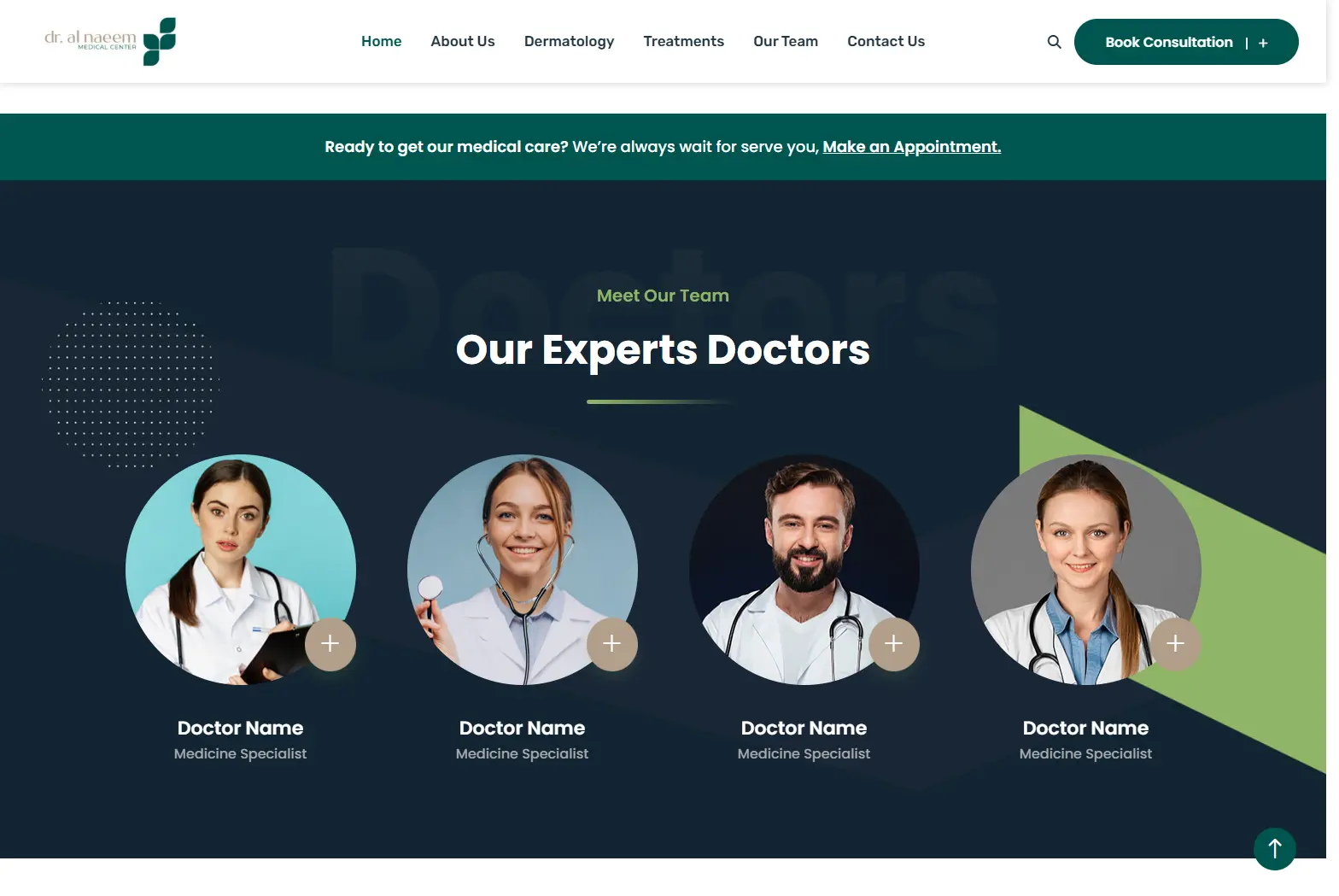 doctors- website design and development portfolio